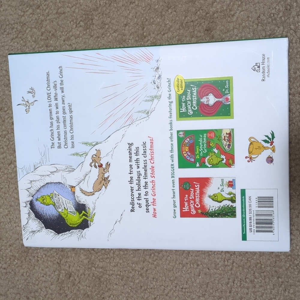 How The Grinch Lost Christmas! Hard Cover Book With Cover - Picture 2 of 3